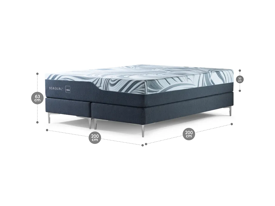 CAMA EUROPEA ROSEN SEAQUAL SUPER KING BD 200 X 200 CM 2