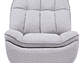 BERGERE VYS SPA MILLENIUM WHITE ACERO FELPA BLANCO INVIERNO MECEDOR GIRATORIO Y RECLINABLE - Miniatura 6