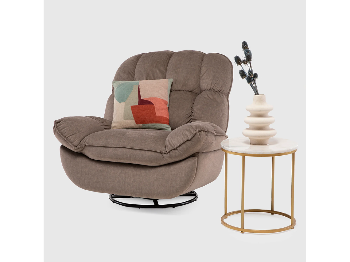 BERGERE VYS SPA BROEN ACERO CAFE RECLINABLE MILANIUM GIRATORIO Y MECEDOR 3