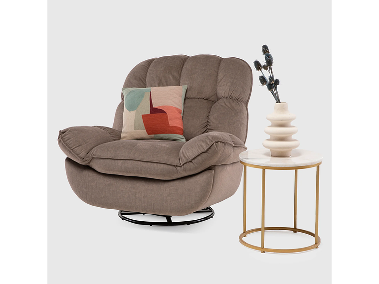 BERGERE VYS SPA BROEN ACERO CAFE RECLINABLE MILANIUM GIRATORIO Y MECEDOR 3