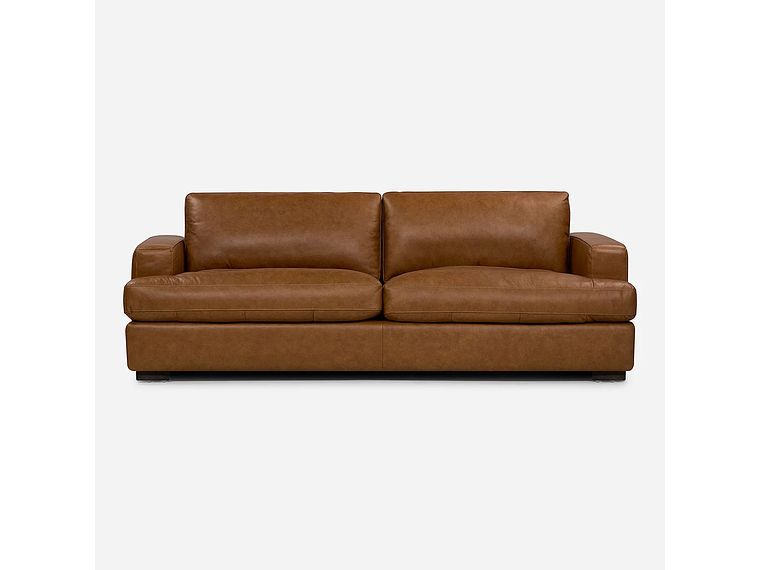 SOFÁ ROSEN TARANNA 3,5 CUERPOS CUERO CAMEL 1