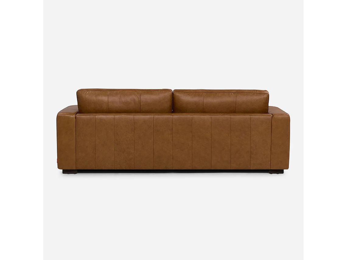 SOFÁ ROSEN TARANNA 3,5 CUERPOS CUERO CAMEL 2