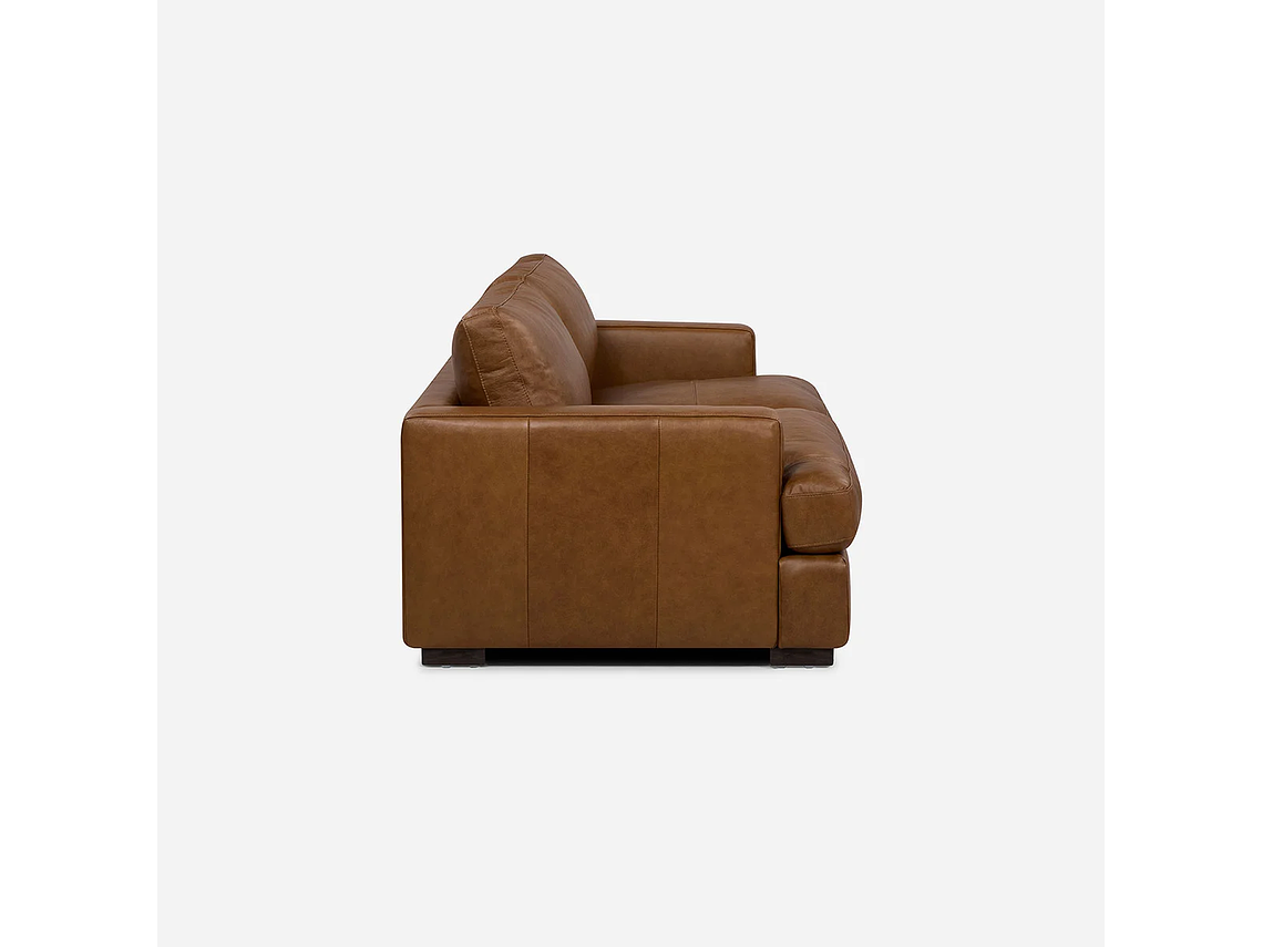 SOFÁ ROSEN TARANNA 3,5 CUERPOS CUERO CAMEL 3