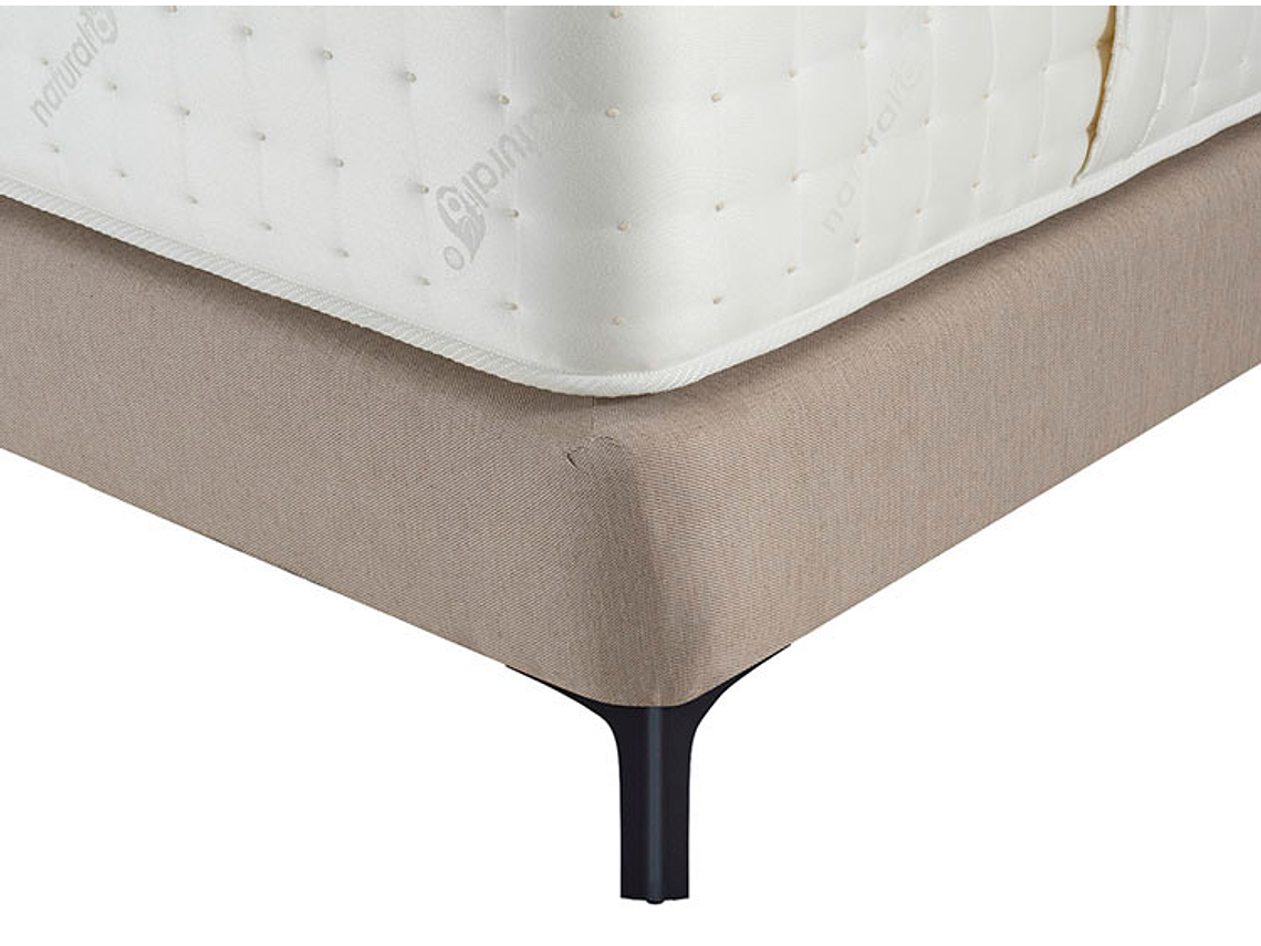 JUEGO DE DORMITORIO FLEX CAMA EUROPEA ETERNITY TOP SÚPER KING ARENA + RESPALDO TACHAS CRUDO 4