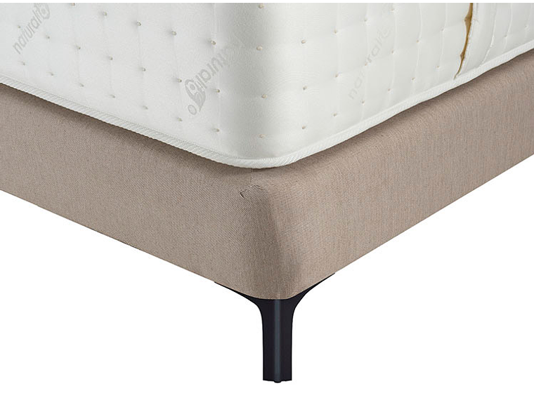 JUEGO DE DORMITORIO FLEX CAMA EUROPEA ETERNITY TOP SÚPER KING ARENA + RESPALDO TACHAS CRUDO 4