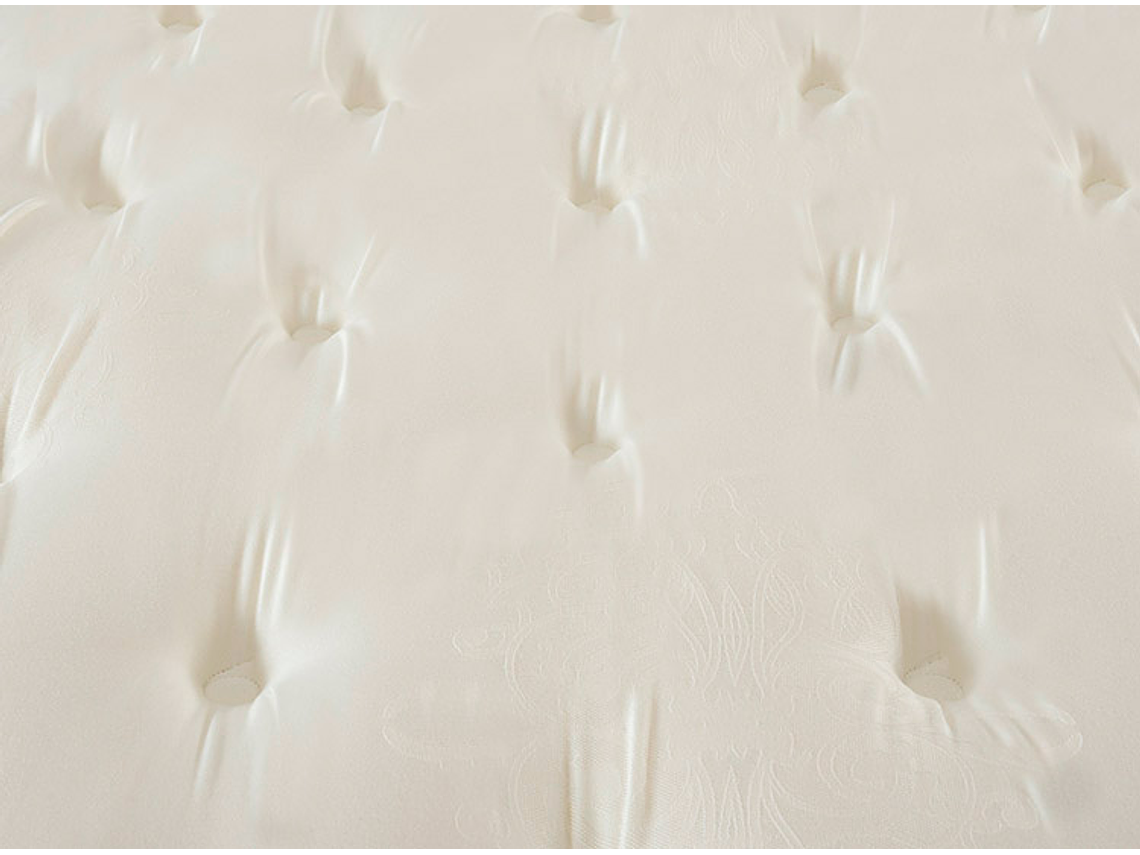 JUEGO DE DORMITORIO FLEX CAMA EUROPEA ETERNITY TOP SÚPER KING ARENA + RESPALDO TACHAS CRUDO 5