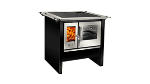 COCINA COMBUSTIÓN LENTA AMESTI MODELO ALLEGRA NEGRA