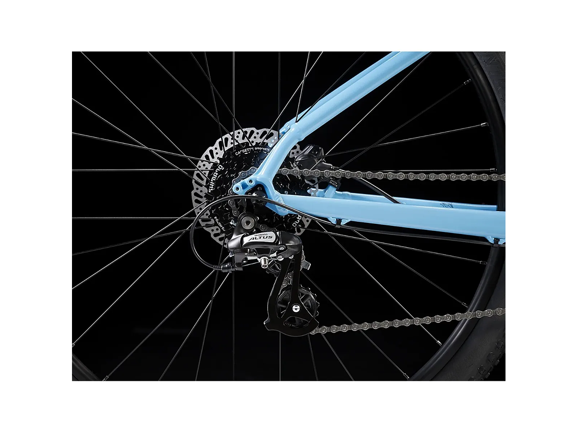 Bicicleta MTB Trek Marlin 5 Gen 2 Celeste Talla S Aro 27.5 (Marco Curvo) 2