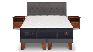 JUEGO DE DORMITORIO CIC CAMA EUROPEA GRAND PREMIUM KING + SET KAVERY