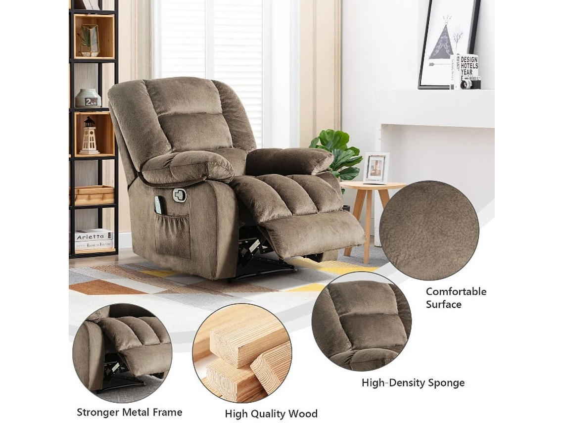 BERGERE RECLINABLE CON MASAJEADOR MANUAL BLADEN DE CR0504QF51D 2