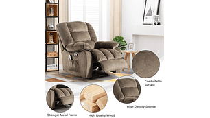 BERGERE RECLINABLE CON MASAJEADOR MANUAL BLADEN DE CR0504QF51D