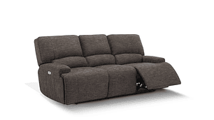 SOFÁ RECLINABLE ROSEN JAGGER 3 CUERPOS TAUPE ELÉCTRICO