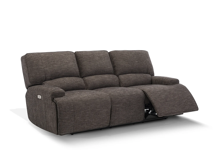 SOFÁ RECLINABLE ROSEN JAGGER 3 CUERPOS TAUPE ELÉCTRICO 1