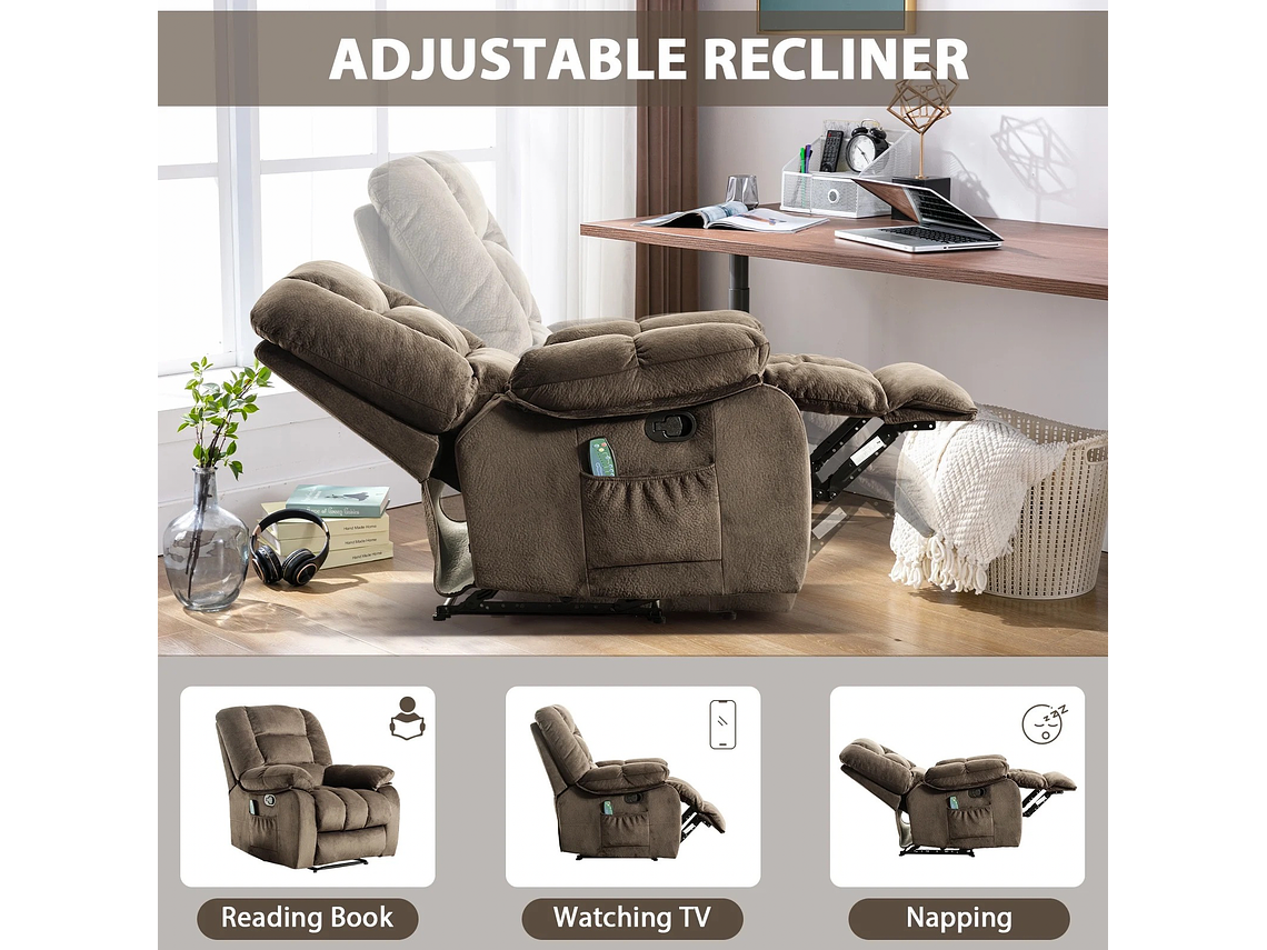 BERGERE RECLINABLE CON MASAJEADOR MANUAL BLADEN DE CR0504QF51D 5