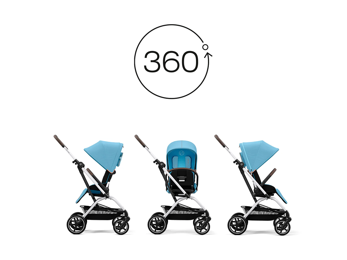 COCHE TRAVEL SYSTEM EEZY S TWIST PLUS SLV B.BLUE + ATON S2 + BASE 5