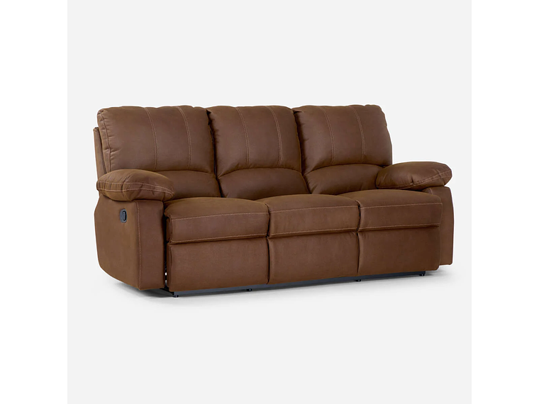 SET ROSEN CAFÉ SOFÁS RECLINABLE 2 Y 3 CUERPOS ARCHIE TELA 2