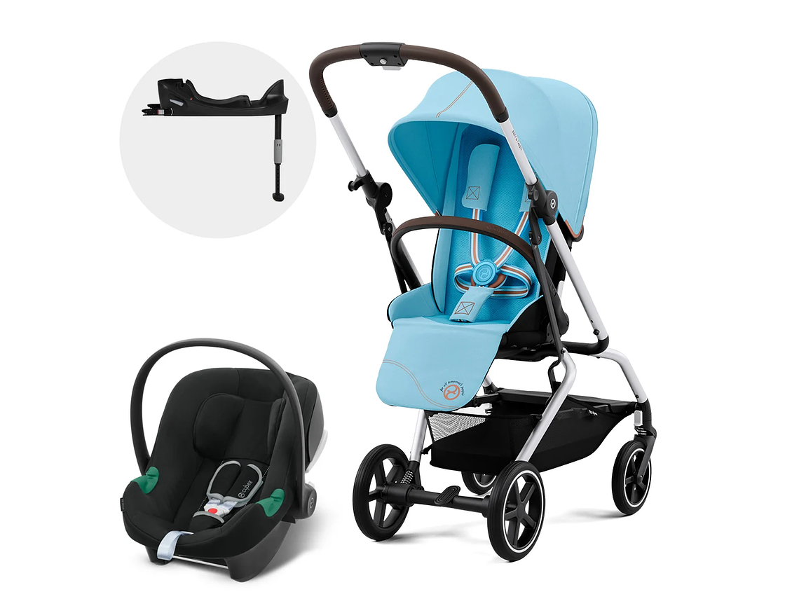 COCHE TRAVEL SYSTEM EEZY S TWIST PLUS SLV B.BLUE + ATON B2 + BASE 1