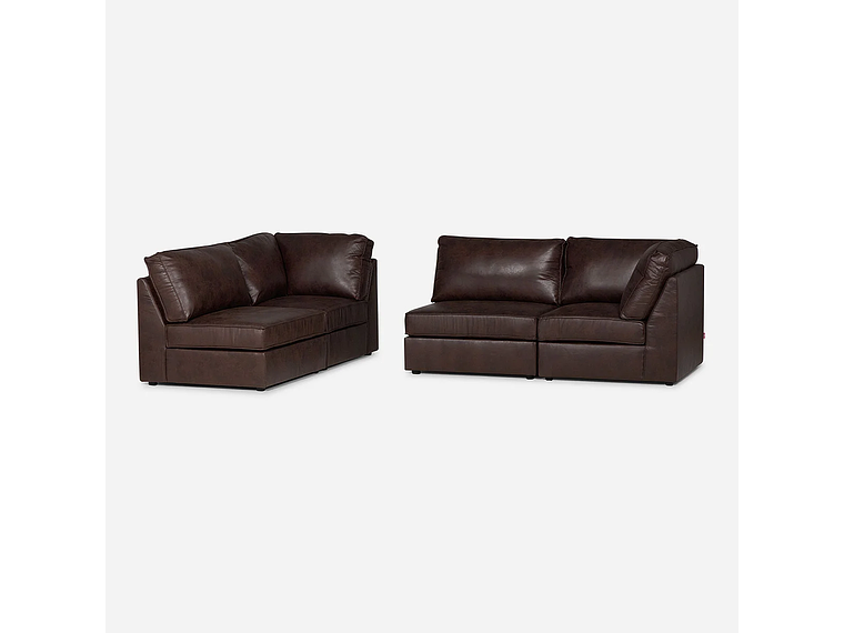 SOFÁ ROSEN CHARLY MARRÓN MODULAR 4 PIEZAS 4