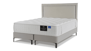 JUEGO DE DORMITORIO FLEX CAMA EUROPEA ETERNITY TOP KING ARENA + RESPALDO TACHAS CRUDO