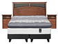 JUEGO DE DORMITORIO FLEX CAMA EUROPEA TITANIUM NEW BOX KING + SET CASTELL - Miniatura 1