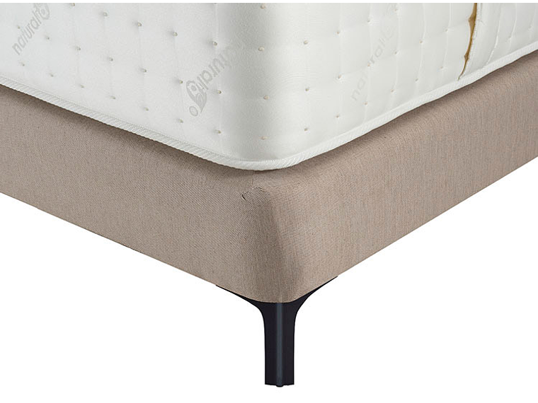 JUEGO DE DORMITORIO FLEX CAMA EUROPEA ETERNITY TOP KING ARENA + RESPALDO TACHAS CRUDO 3