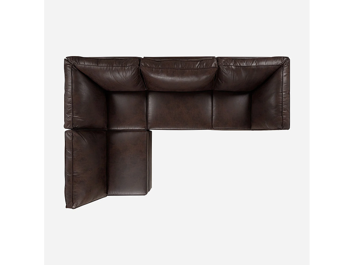 SOFÁ ROSEN CHARLY MARRÓN MODULAR 4 PIEZAS 6