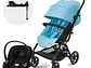 COCHE TRAVEL SYSTEM EEZY S PLUS V3 BLK B.BLUE+ATON S2+BASE - Miniatura 1