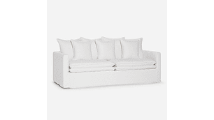 SOFÁ ROSEN 3 CUERPOS / TABLERO TERCIADO MARFIL GABON TELA