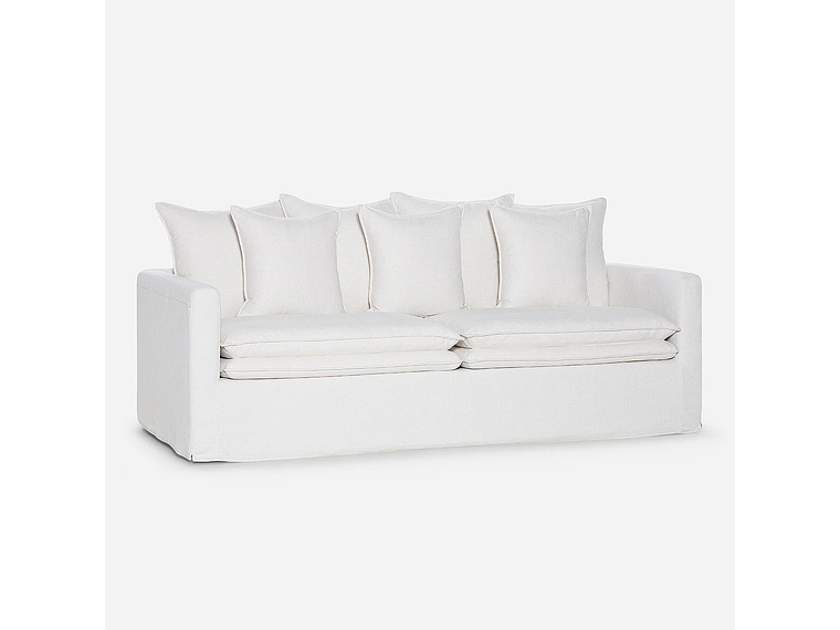 SOFÁ ROSEN 3 CUERPOS / TABLERO TERCIADO MARFIL GABON TELA 1