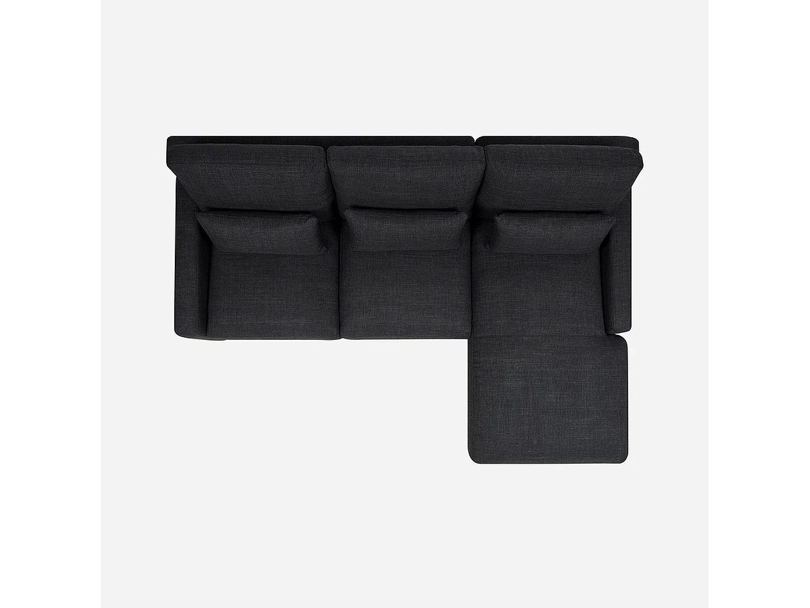 SOFÁ SECCIONAL DERECHO SOROA SMALL TELA CHARCOAL 6