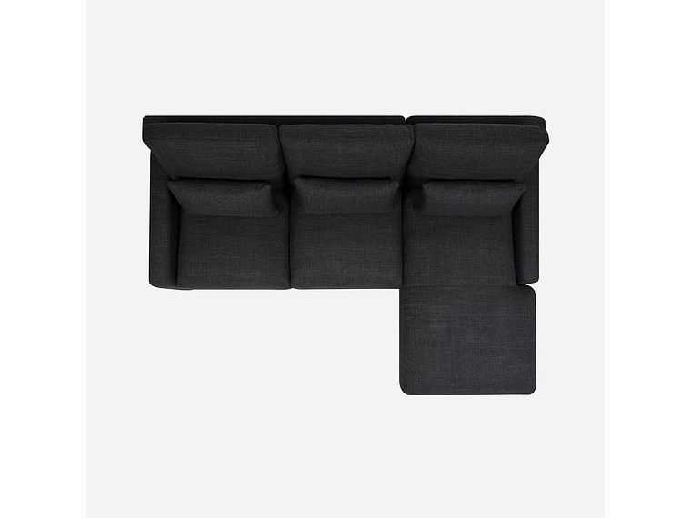 SOFÁ SECCIONAL DERECHO SOROA SMALL TELA CHARCOAL 6