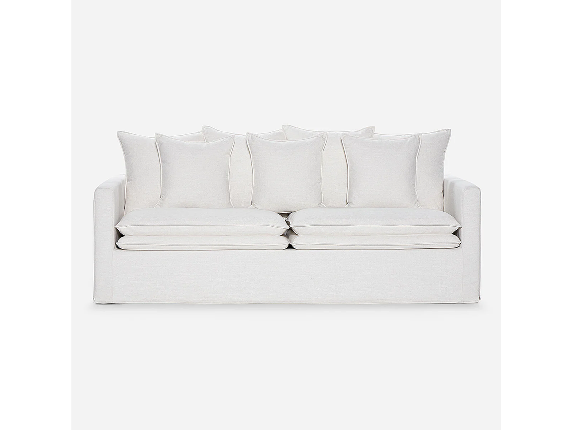 SOFÁ ROSEN 3 CUERPOS / TABLERO TERCIADO MARFIL GABON TELA 4