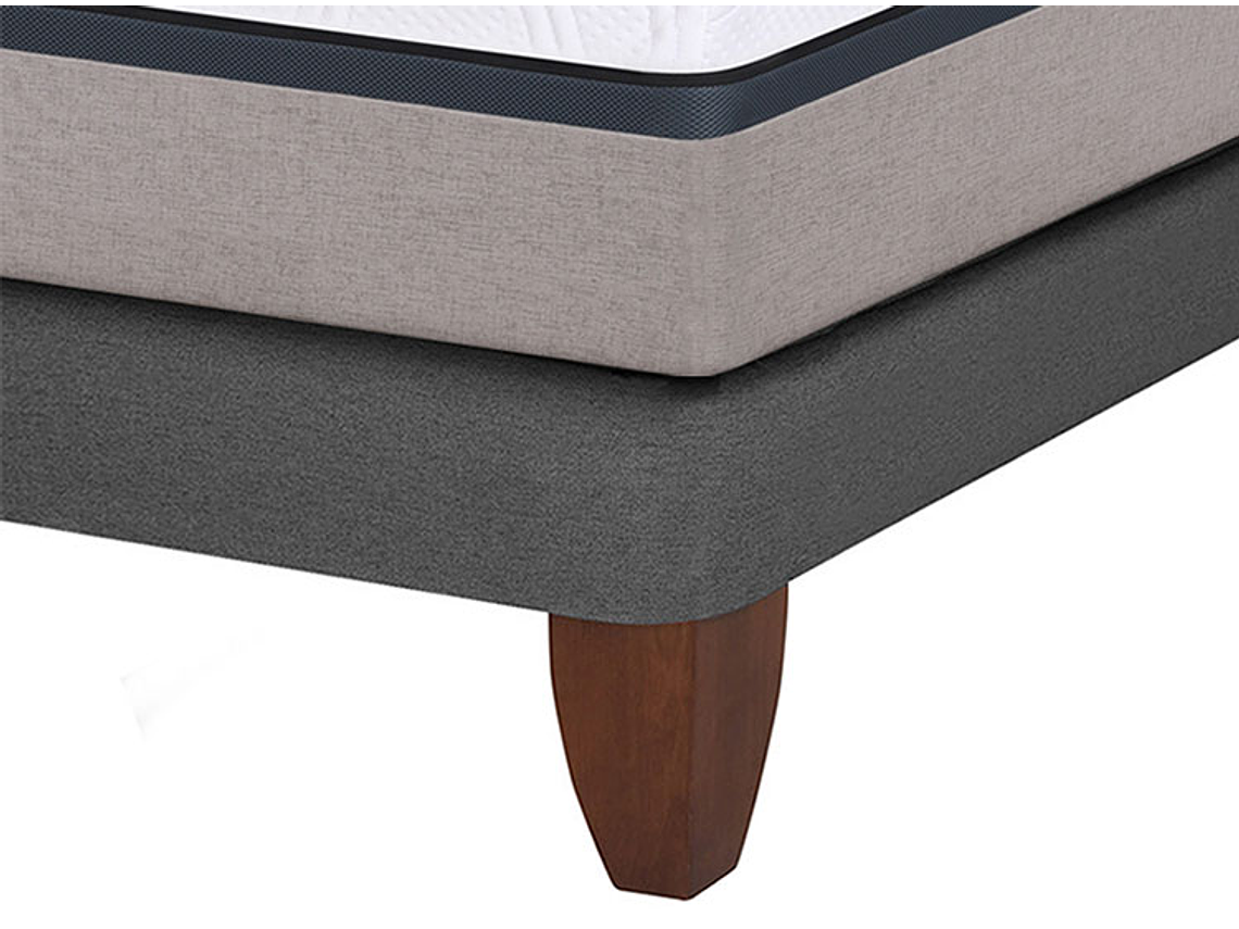 JUEGO DE DORMITORIO CIC CAMA EUROPEA BALANCE KING + MADERAS MIRO 3