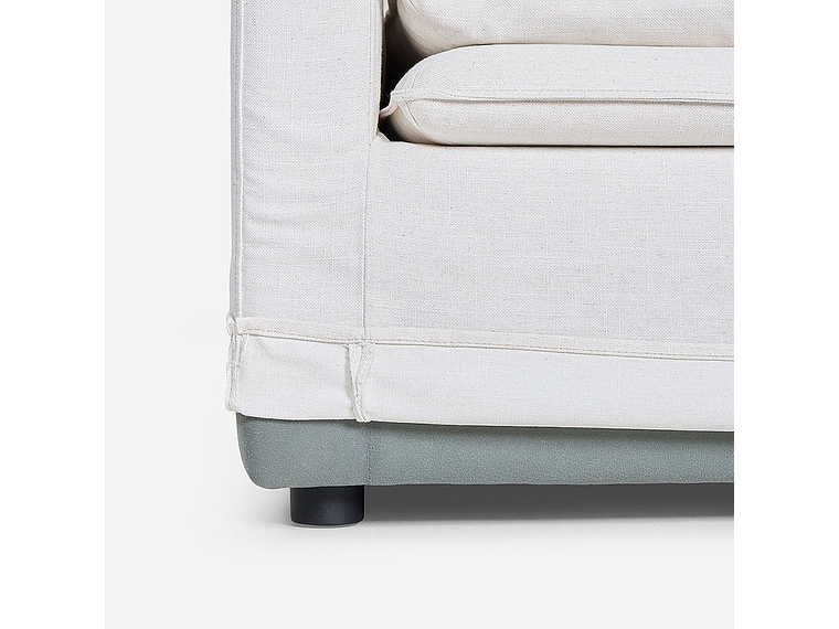 SOFÁ ROSEN 3 CUERPOS / TABLERO TERCIADO MARFIL GABON TELA 6