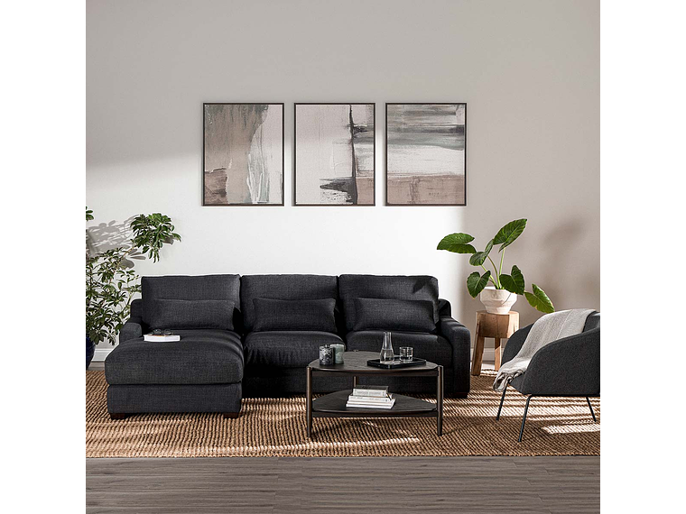 SOFÁ SECCIONAL DERECHO SOROA SMALL TELA CHARCOAL 9