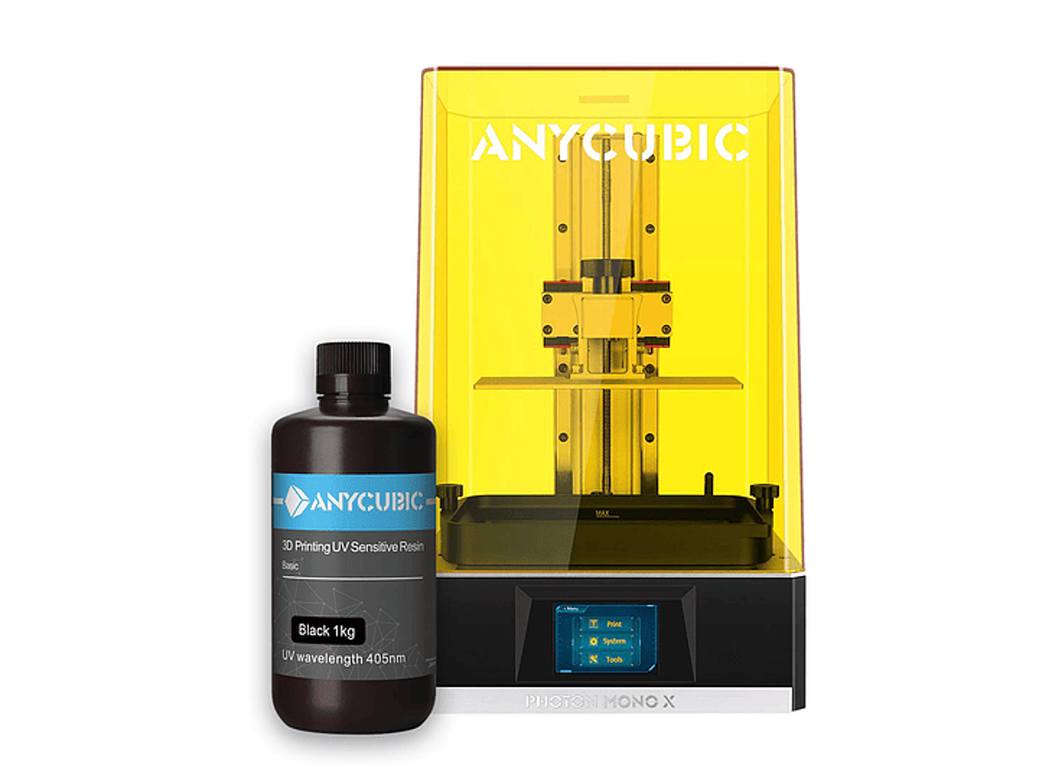 IMPRESORA 3D ANYCUBIC PHOTON MONO X + RESINA UV GRIS 1