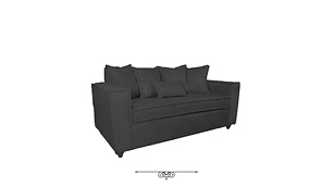 JUEGO DE LIVING DANTE 3 2 SOFA RESORTES 3 Y 2 CUERPOS COLOR GRIS MARENGO