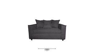 JUEGO DE LIVING DANTE 3 2 SOFA RESORTES 3 Y 2 CUERPOS COLOR GRIS MARENGO
