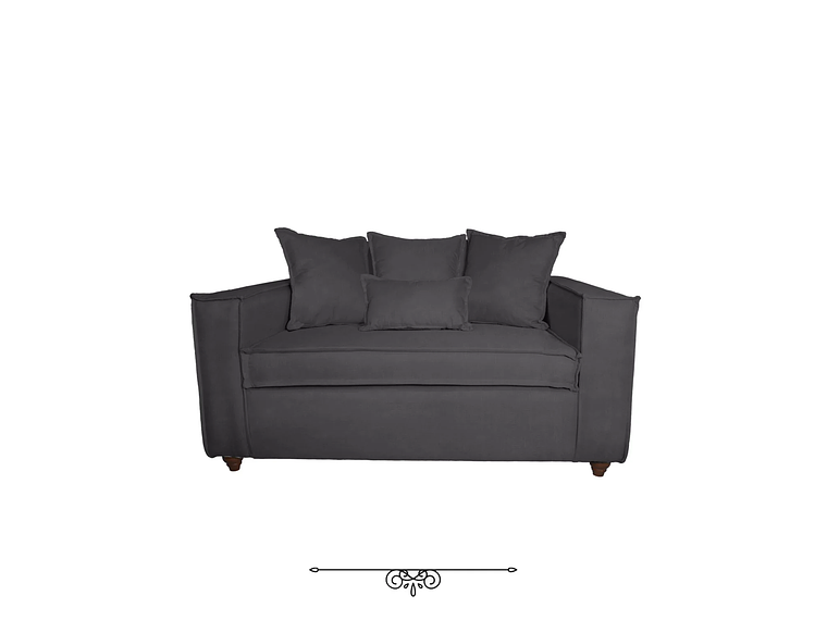 JUEGO DE LIVING DANTE 3 2 SOFA RESORTES 3 Y 2 CUERPOS COLOR GRIS MARENGO 2