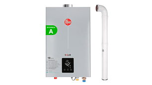 PACK CALEFONT RHEEM 18 LITROS TIRO FORZADO GAS LICUADO + KIT