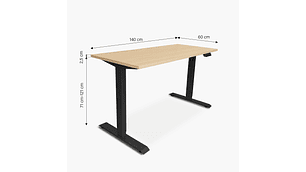 ESCRITORIO FORM OFFICE COSMO ELÉCTRICO 140X60 METAL