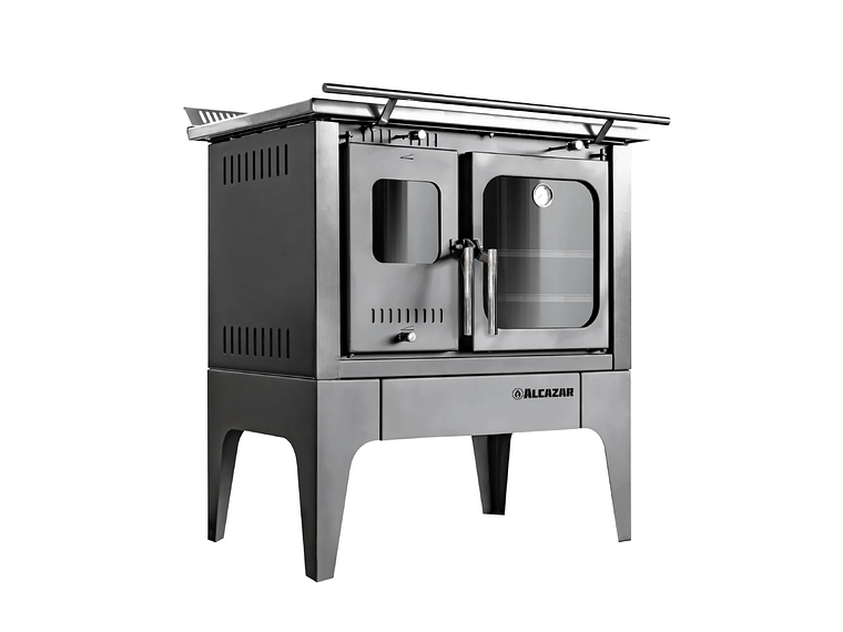 COCINA A LEÑA ALCAZAR EUROPEA S800 GRIS 4