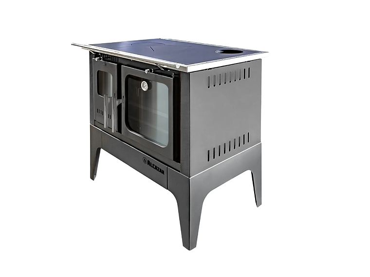 COCINA A LEÑA ALCAZAR EUROPEA S800 GRIS 5