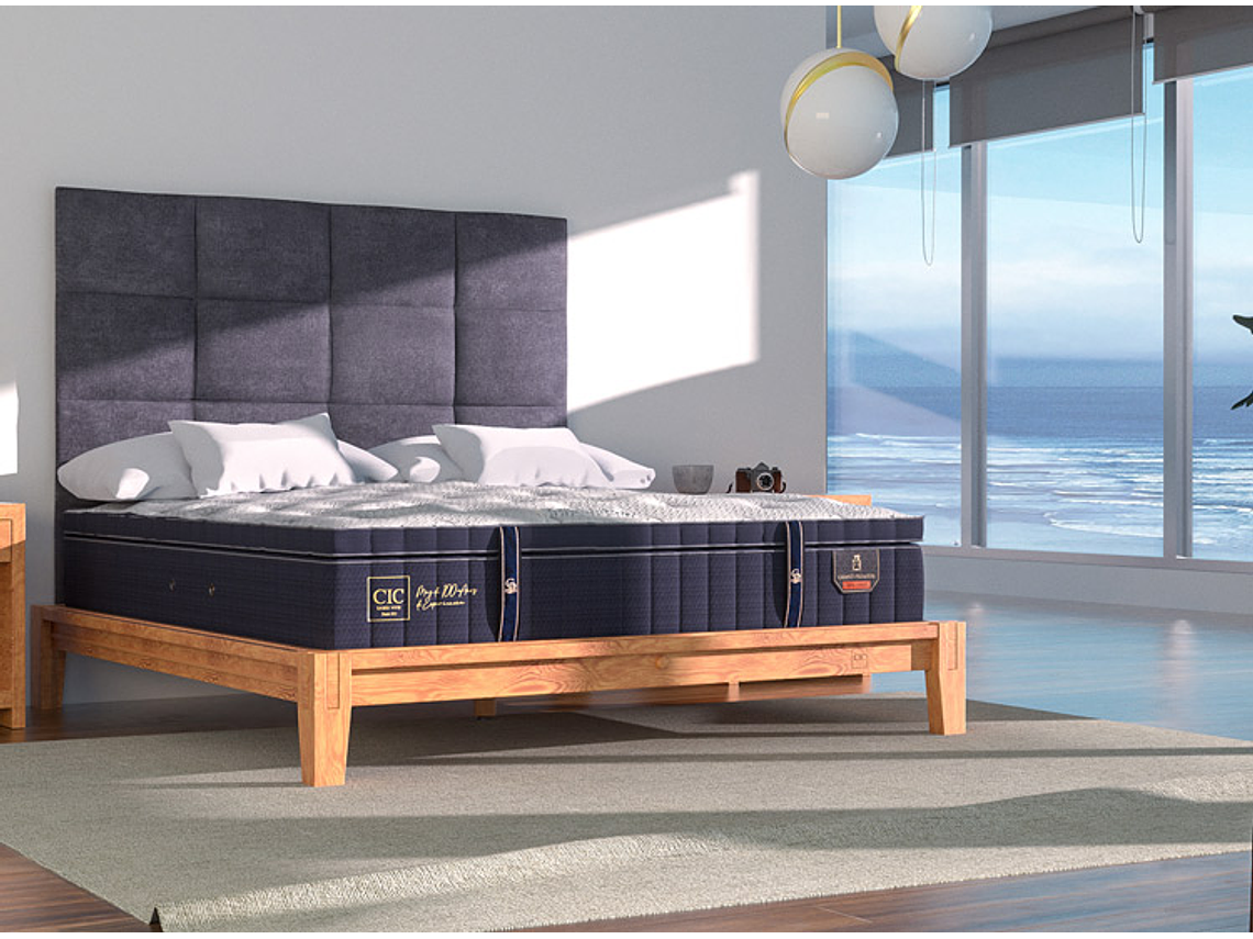 CAMA EUROPEA CIC GRAND PREMIUM SUPER KING + RESPALDO TAMESIS 8