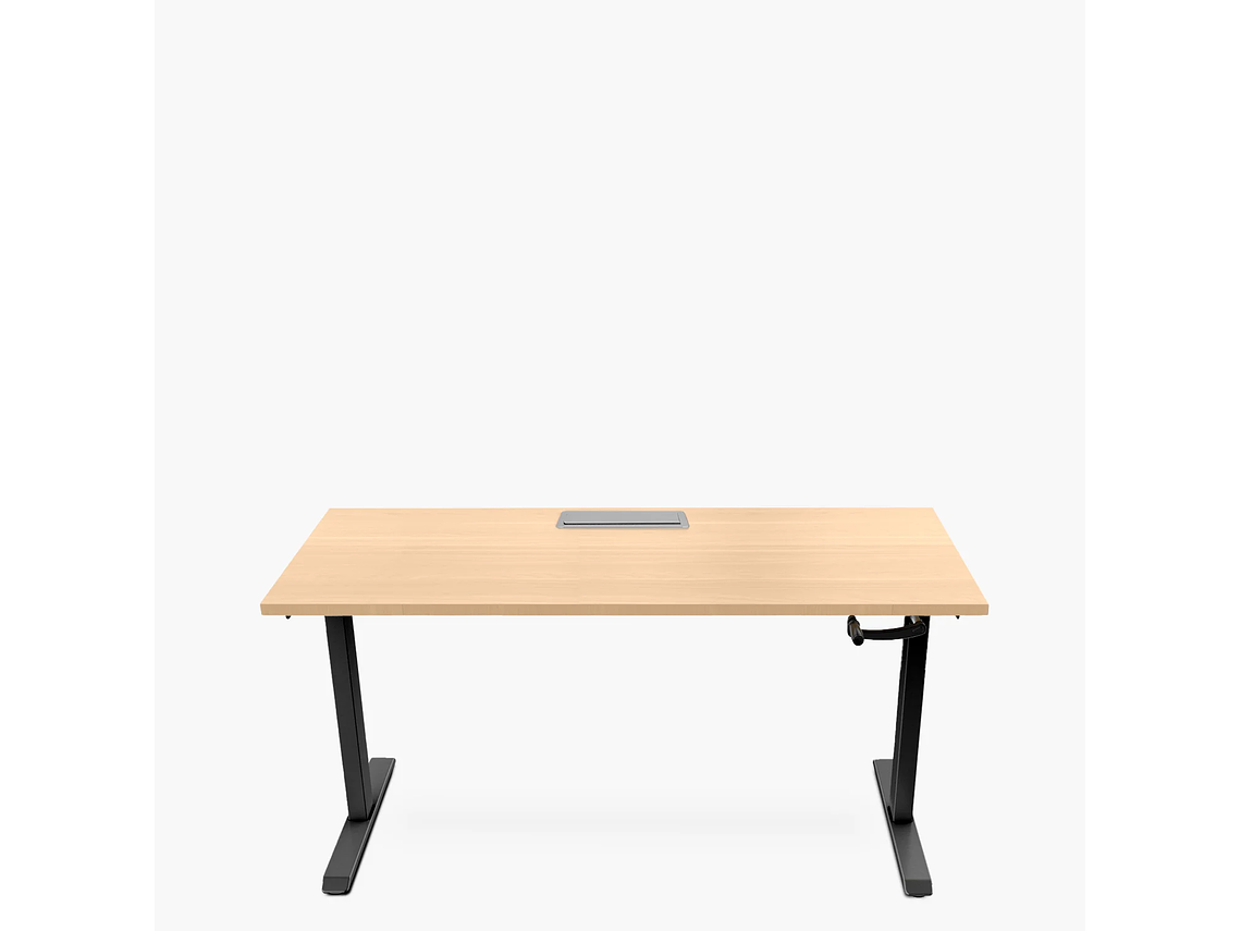 ESCRITORIO FORM OFFICE COSMO 160X70 AJUSTABLE CON PASACABLES METAL 1