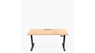 ESCRITORIO FORM OFFICE COSMO 160X70 AJUSTABLE CON PASACABLES METAL