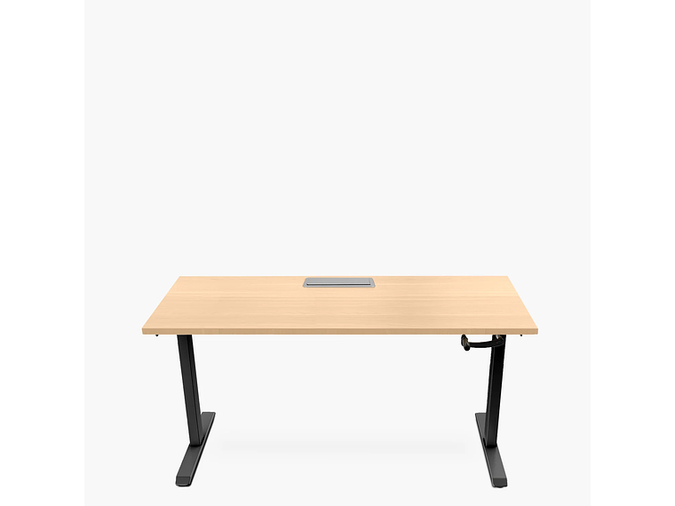 ESCRITORIO FORM OFFICE COSMO 160X70 AJUSTABLE CON PASACABLES METAL 1