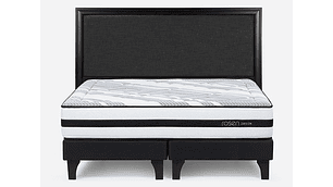 JUEGO DE DORMITORIO ROSEN CAMA EUROPEA DRIVEN SÚPER KING GRAFITO + RESPALDO NOLITA
