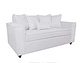 JUEGO DE LIVING DANTE 3 2 SOFA RESORTES 3 Y 2 CUERPOS COLOR BLANCO HUESO BONE - Miniatura 3
