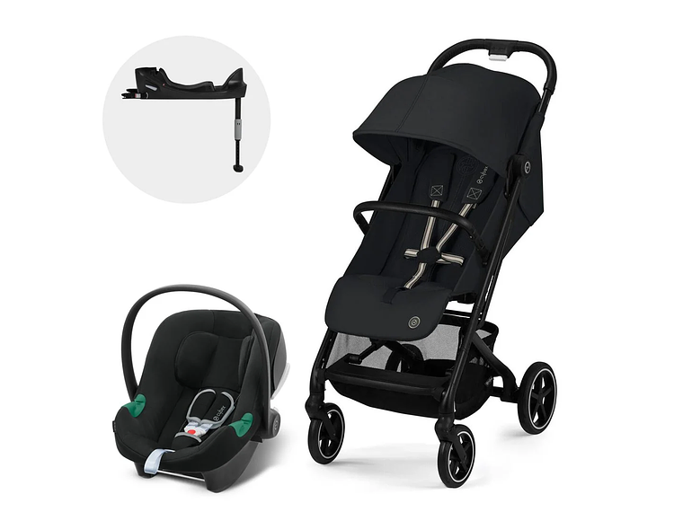 COCHE TRAVEL SYSTEM BEEZY BLK MGB + ATON B2 + BASE 1